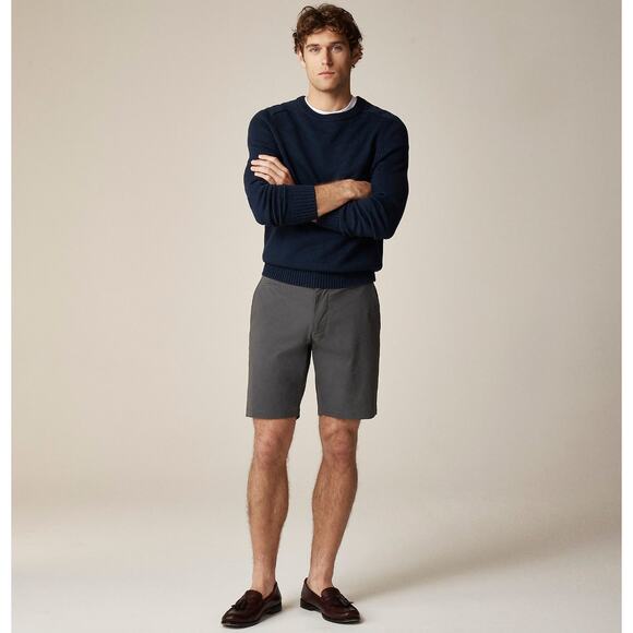 J.Crew 9" Tech Short Coal Gray Stretch UPF 50 Regular Minimalist Mens US 30 NWT - Picture 2 of 15